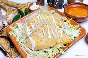 Mexican fried tacos `dorados` photo