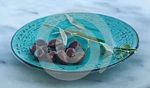 Authentic organic food. Olives Italian delishes