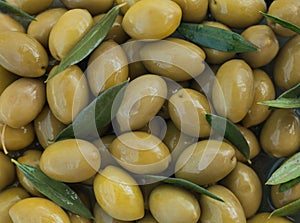 Authentic organic food. Olives Italian delishes