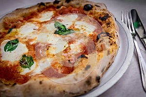 an authentic Pizza Margherita