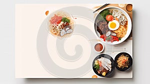 The Authentic Ramen Menu Template of Flavorful Journey Through Japanese Cuisine. photo