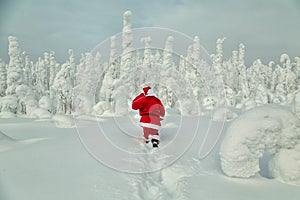 Authentic Santa Claus in Lapland.