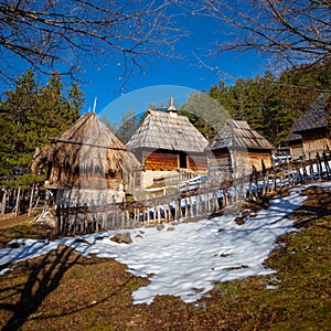 Authentic serbian village Sirogojno, Zlatibor, Serbia