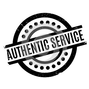 Authentic Service rubber stamp