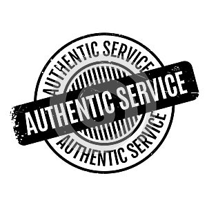 Authentic Service rubber stamp