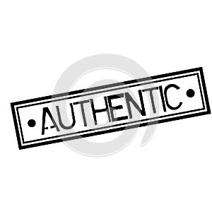 AUTHENTIC stamp on white