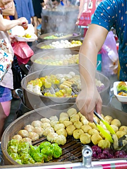 Authentic street food in Asia