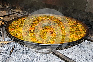 Authentic Valencian Paella in Valencia, Spain photo