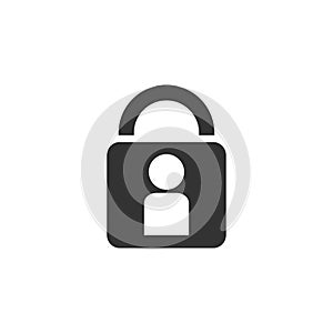 Authenticate icon flat