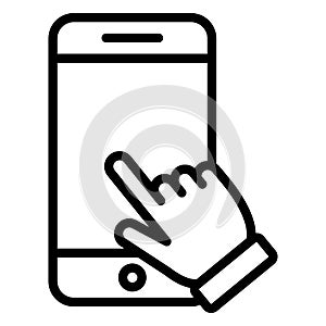 Authentication, finger gesture  Isolated Vector Icon that can be easily modified or edit