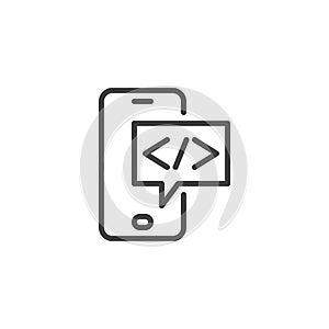 Authenticator App line icon