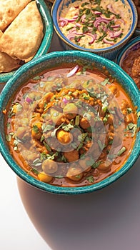 Authenticity of Punjabi Chana Masala curry.