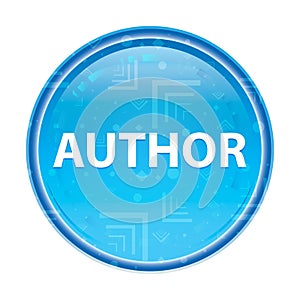 Author floral blue round button