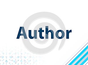 Author Modern Flat Design Blue Abstract Background