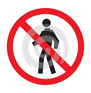 Authorised entry only sign