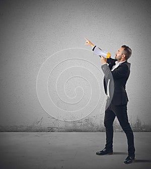 Authoritarian businessman