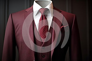 Authoritative Businessman suit. Generate Ai