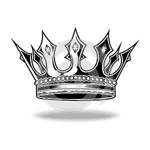 Crown Black And White King Queen Vector 22