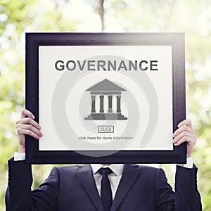 Authority Government Pillar Graphic Concept