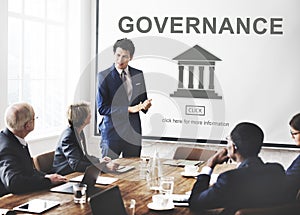 Authority Government Pillar Graphic Concept