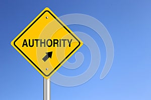 Authority Road Sign photo