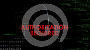 Authorization required unsuccessful hacking attempt on email box, anonymous