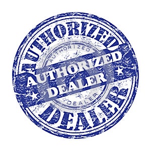 Authorized dealer rubber stamp photo