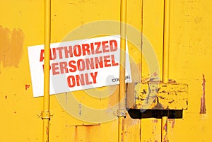 Authorized Personnel Only