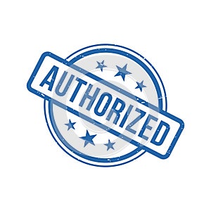 Authorized Stamp, Authorized Round Sign