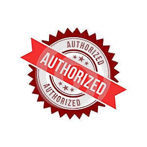Authorized Stamp, Authorized Round Sign