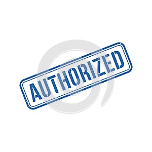 Authorized Stamp, Authorized Square Sign
