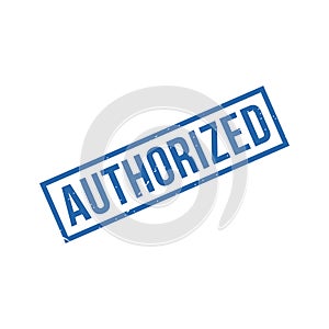 Authorized Stamp, Authorized Square Sign