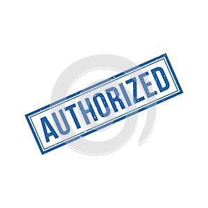 Authorized Stamp, Authorized Square Sign
