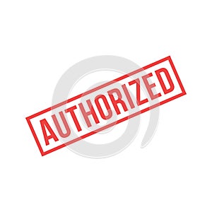 Authorized Stamp, Authorized Square Sign