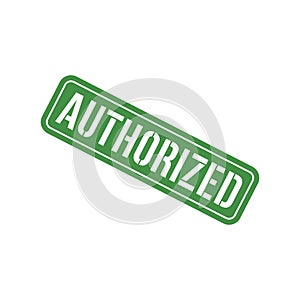 Authorized Stamp, Authorized Square Sign