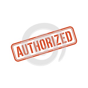 Authorized Stamp, Authorized Square Sign