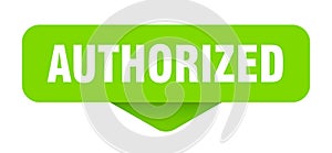 authorized sticker. authorized sign on transparent background photo