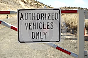 Authorized Vehicles Only