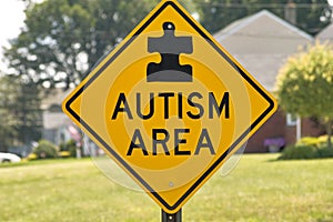 Autism Area Sign