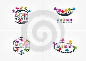 Autism awareness logo design