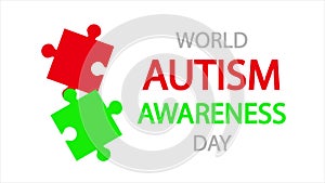 Autism Awareness World Day puzzles
