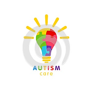 Autism care education identitiy concept