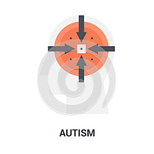 Autism icon concept