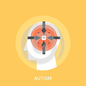 Autism icon concept