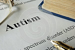 Autism spectrum disorder ASD
