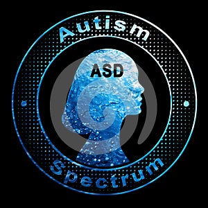 Autism Spectrum Disorder, ASD, Woman Psychology Concept