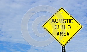 Autistic Child Area Sign