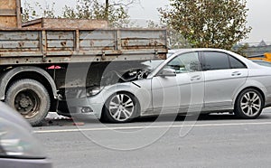 Auto accident due to speeding