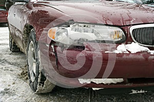 Auto Accident in Winter