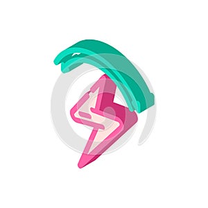 auto adjust feature isometric icon vector illustration